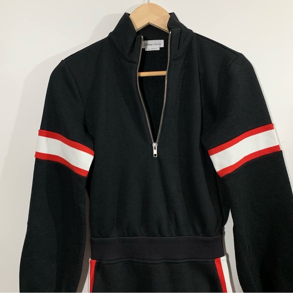 Lovers and Friends Becker Zip Up Mini Dress in Black - Picture 3 of 11